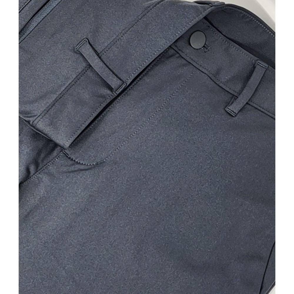 Lands End Straight Leg Flex Fit Performance Chino Pants Men's 33x31 Gray Stretch